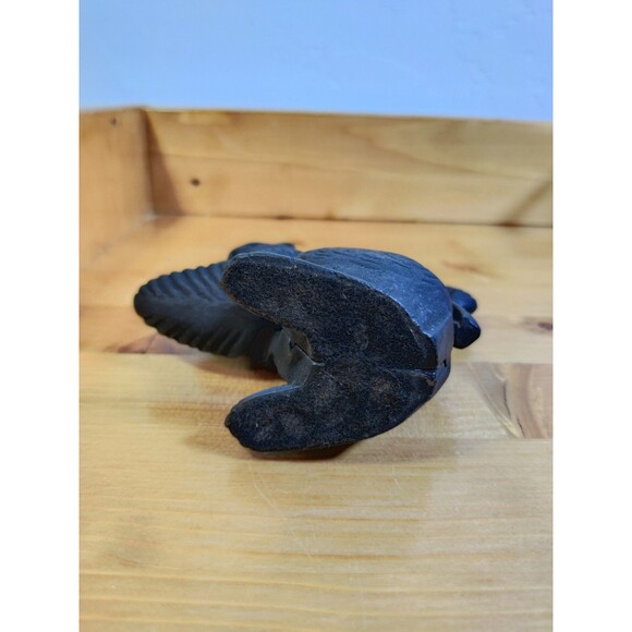 Vintage Black Cast Iron Squirrel Nut Cracker 4" Tail Is Lever - Picture 5 of 7